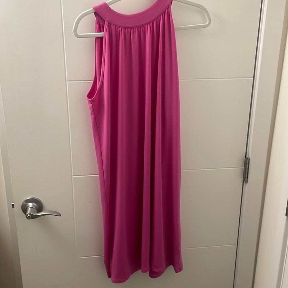 Charlie Paige pink halter dress-new with tags